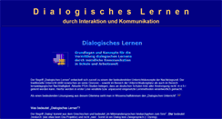 Desktop Screenshot of dialogisches-lernen.de