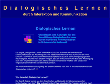 Tablet Screenshot of dialogisches-lernen.de